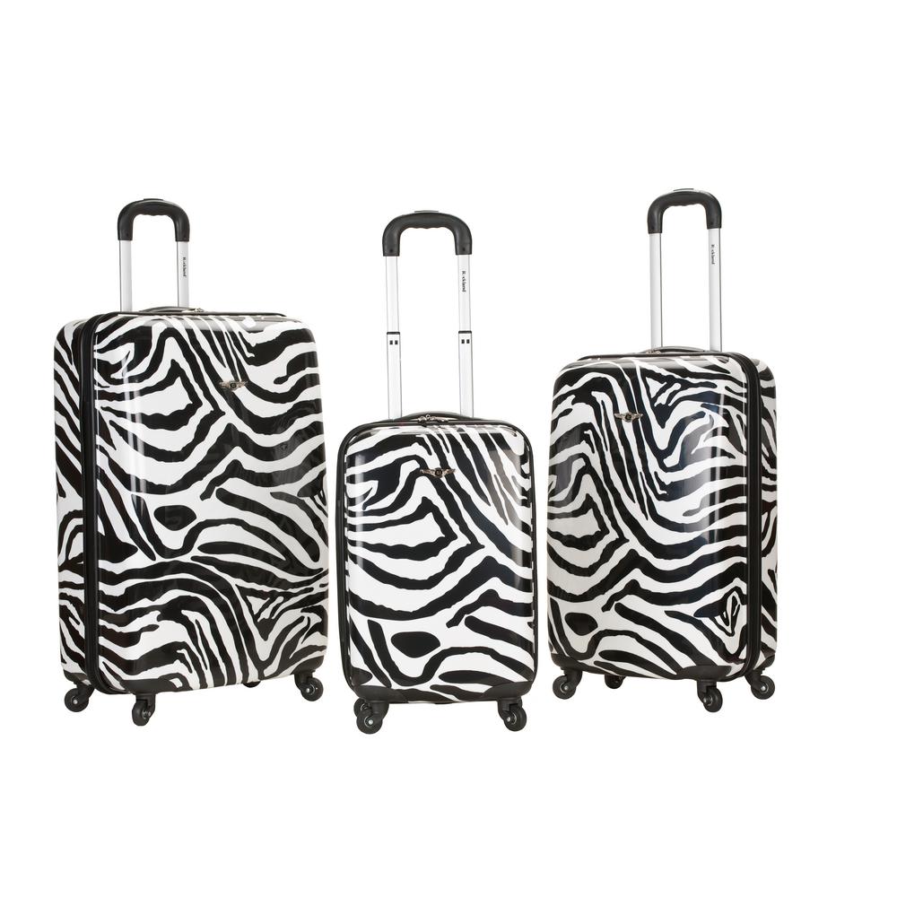 zebra luggage set