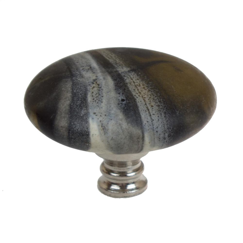 Gliderite 1 1 2 In Olive Round River Rock Stone Finish Ceramic