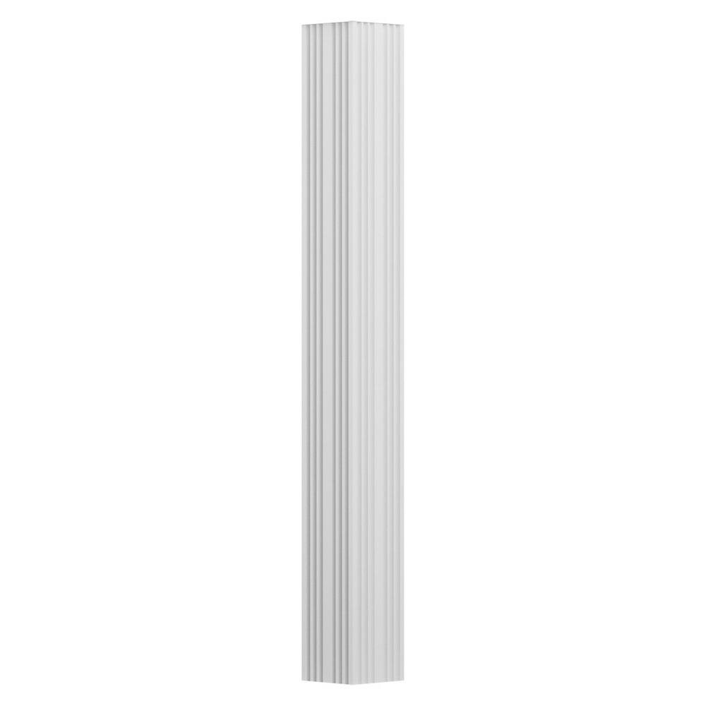 AFCO EA0609INPSACRCR 6 x 9 Endura-Aluminum Craftsman Style Column For Post Wrap Installation Textured White Finish w// Capital /& Base Square Shaft Non-Tapered