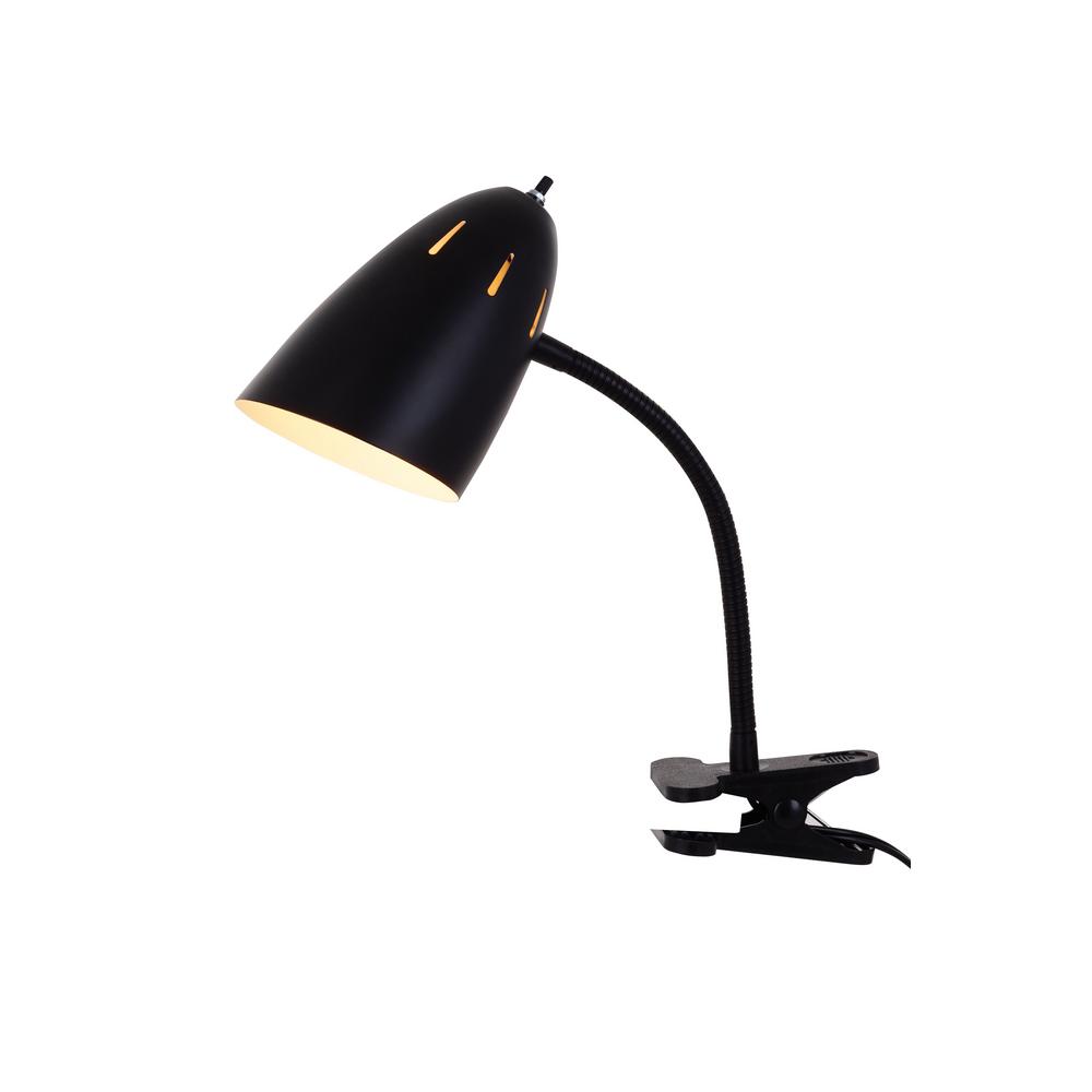 Tensor Black Gooseneck Clip Lamp 17974 006 The Home Depot Tensor Black Gooseneck Clip Lamp 17974, Tensor Desk Lamp Parts