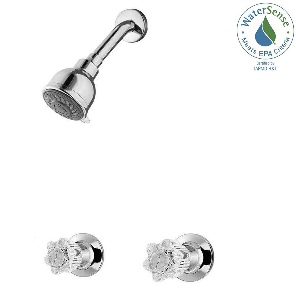 Pfister Bedford 2 Handle 3 Spray Shower Faucet In Polished Chrome Pfister Bedford 2 Handle 3 Spray Shower Faucet In Polished Chrome Valve Included