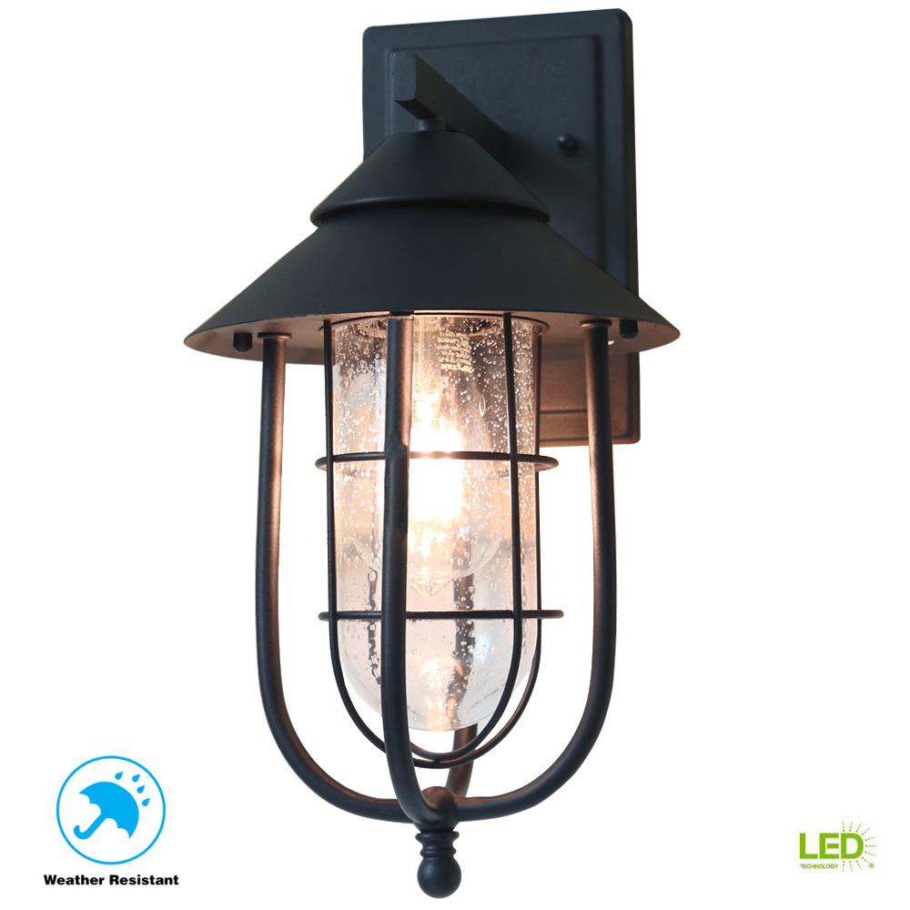 Black Led Hardware Included Outdoor Sconces Wall Outdoor Sconces