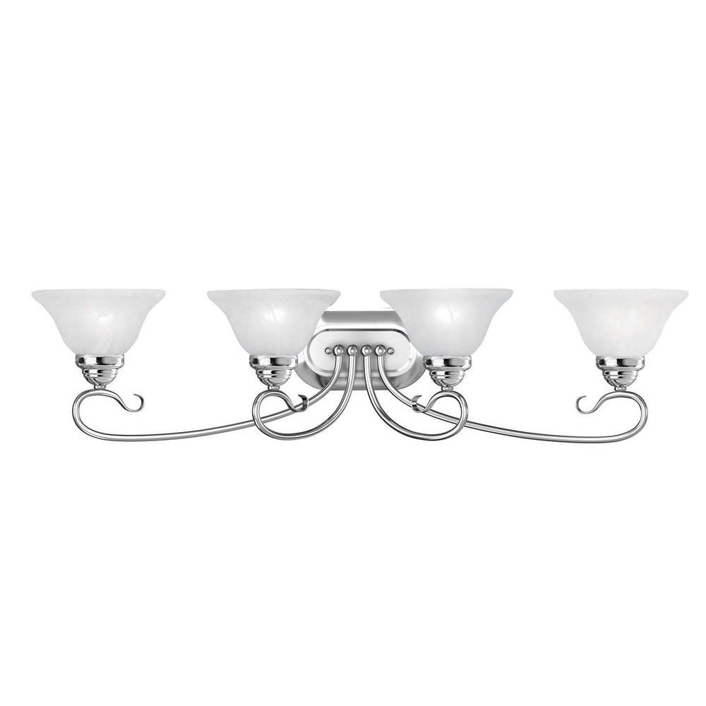 Livex Lighting Providence 4Light Chrome Incandescent Bath Vanity Light