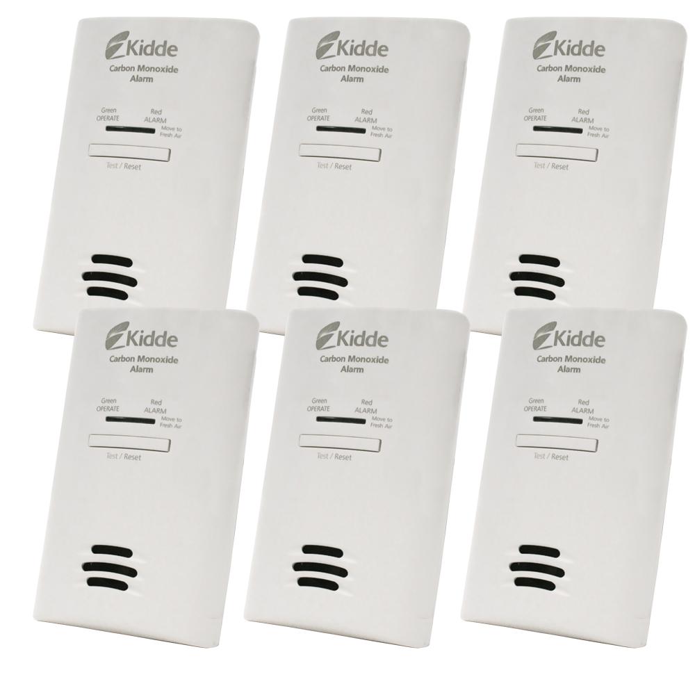 Kidde Plug-In Carbon Monoxide Alarm with Battery Backup (6-Pack) by Kidde