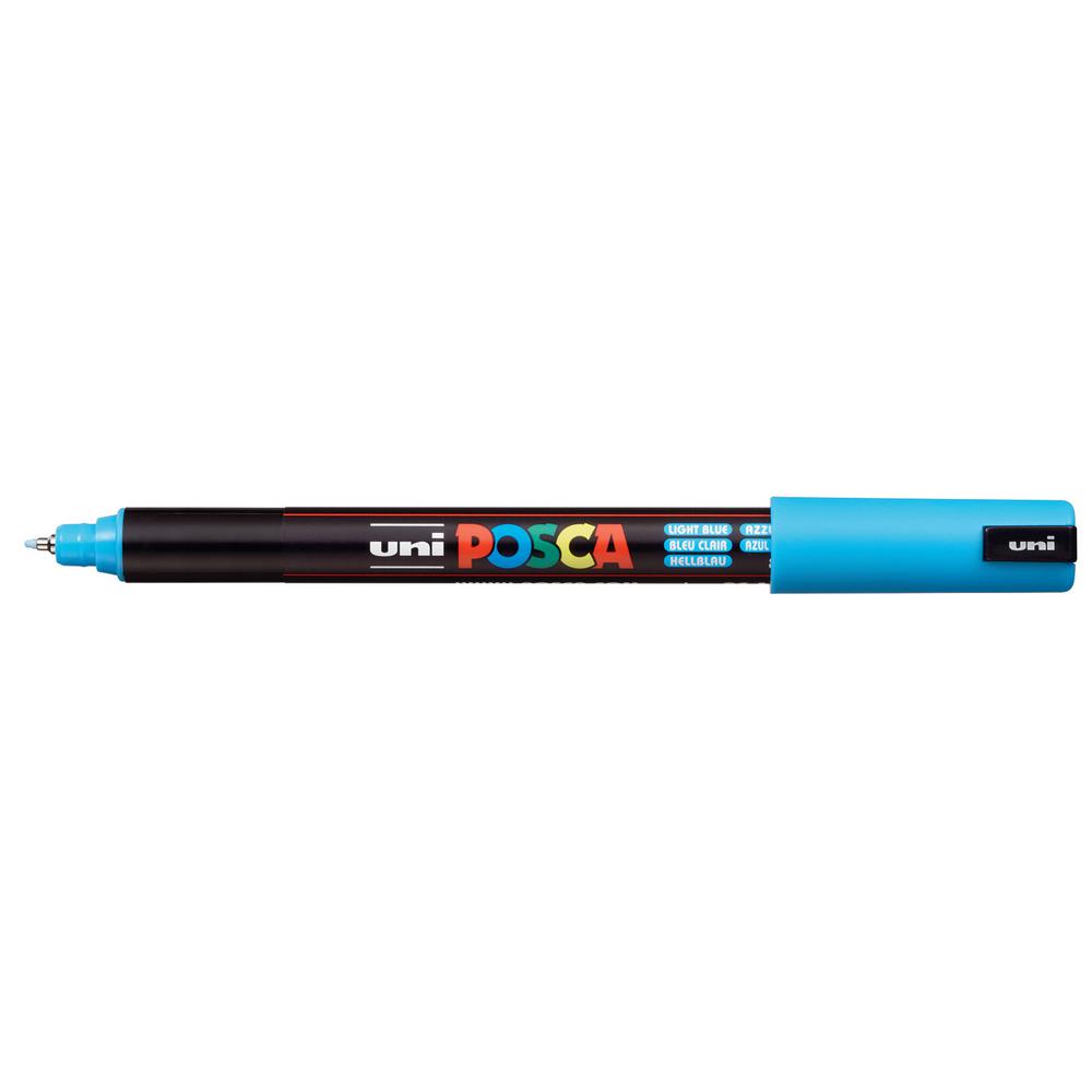 POSCA PC-1MR Ultra-Fine Tip Light Blue Paint Marker-076851 - The Home Depot