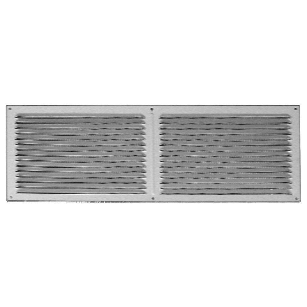 Master Flow 16 in. x 8 in. Aluminum Under Eave Soffit Vent in White
