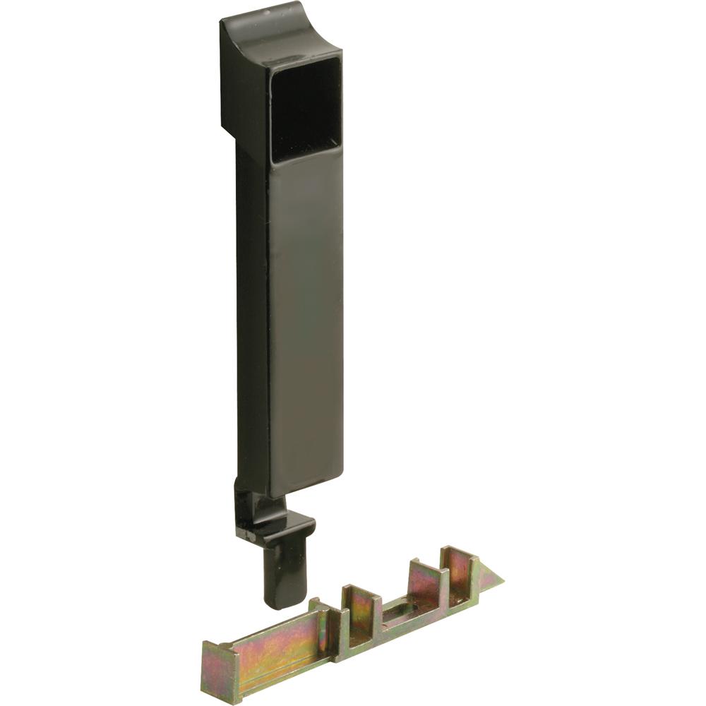 PrimeLine Acorn Black Sliding Window Sash Lock with KeeperF 2703