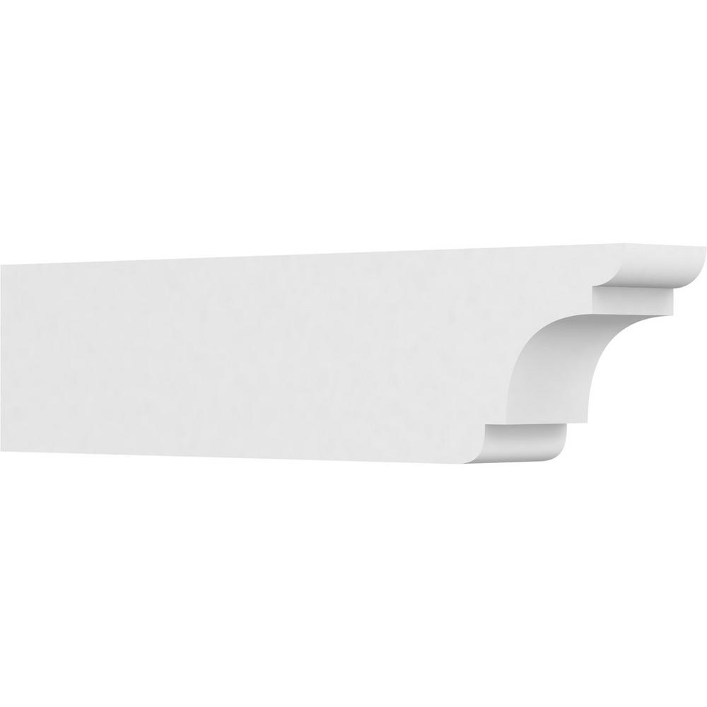 3W X 6H X 12L Ekena Millwork RFTP03X06X12NEB New Brighton Architectural Grade PVC Rafter Tail Unfinished
