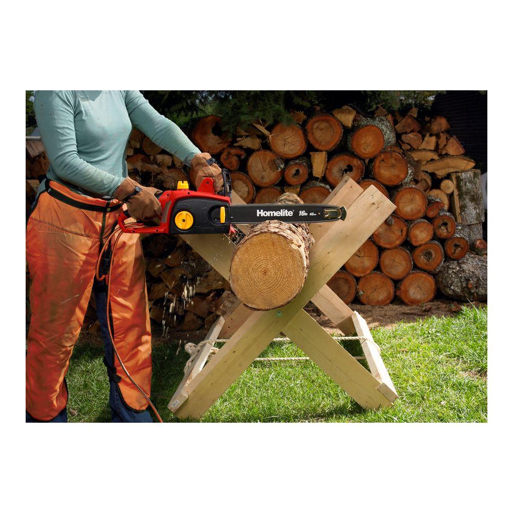 Homelite Reconditioned 16 in. 12 Amp Electric Chainsaw 46396550491 eBay