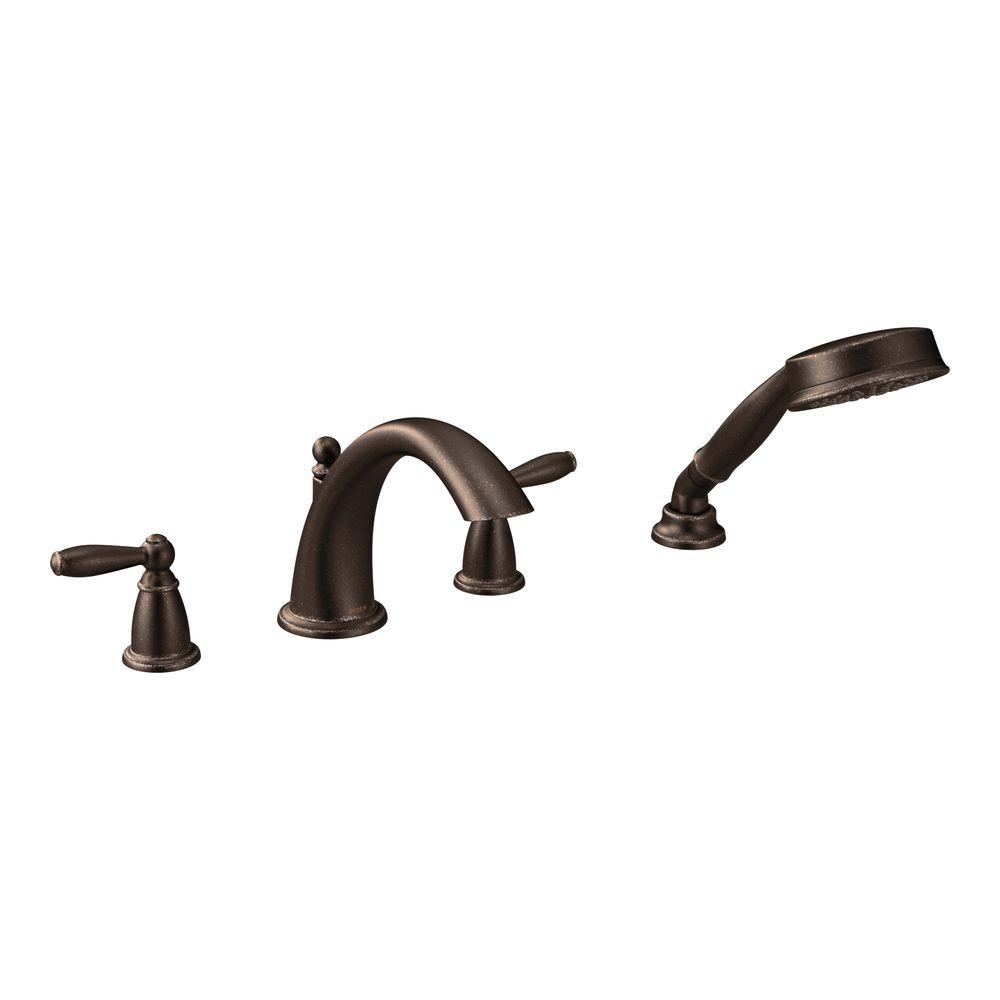 Delta Windemere 2 Handle Deck Mount Roman Tub Faucet Trim Kit Only