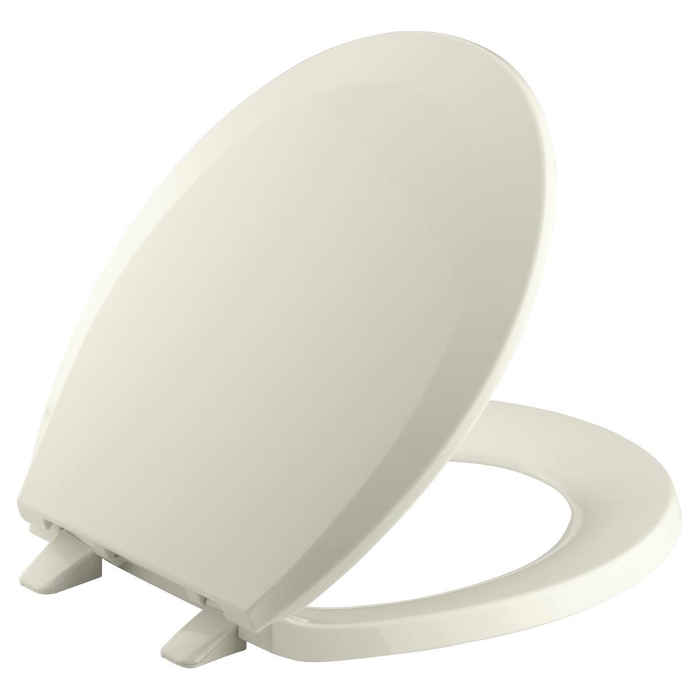 KOHLER Lustra Round ClosedFront Toilet Seat with QuickRelease Hinges