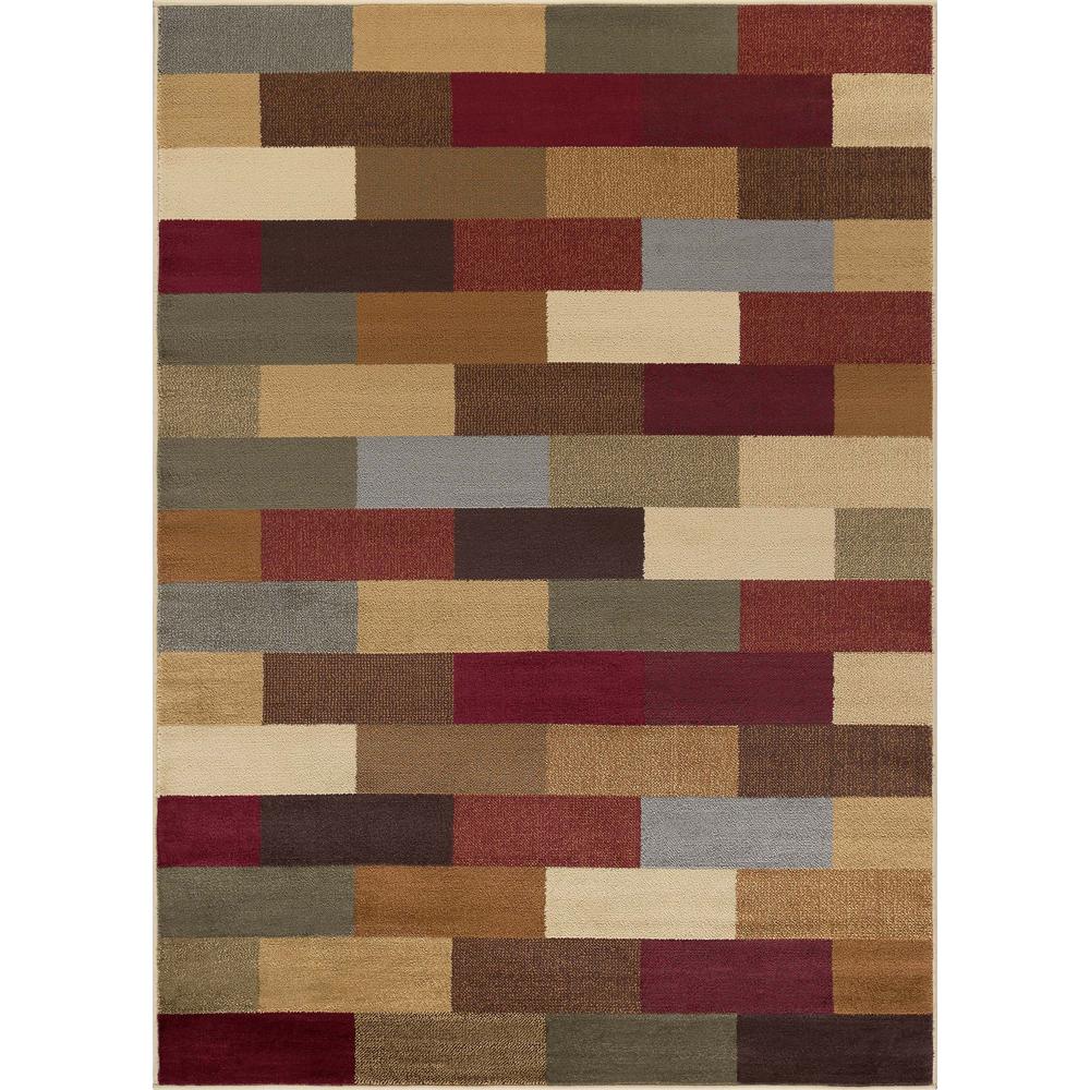 Tayse Rugs Elegance Multi 5 Ft X 7 Contemporary Area Rug