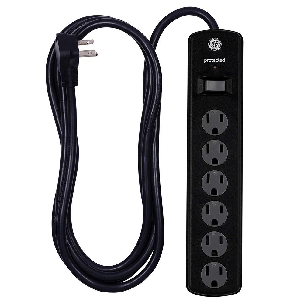Surge Protector Power Strip Plug 6 Outlet Computer Extension Cord Heavy Duty New