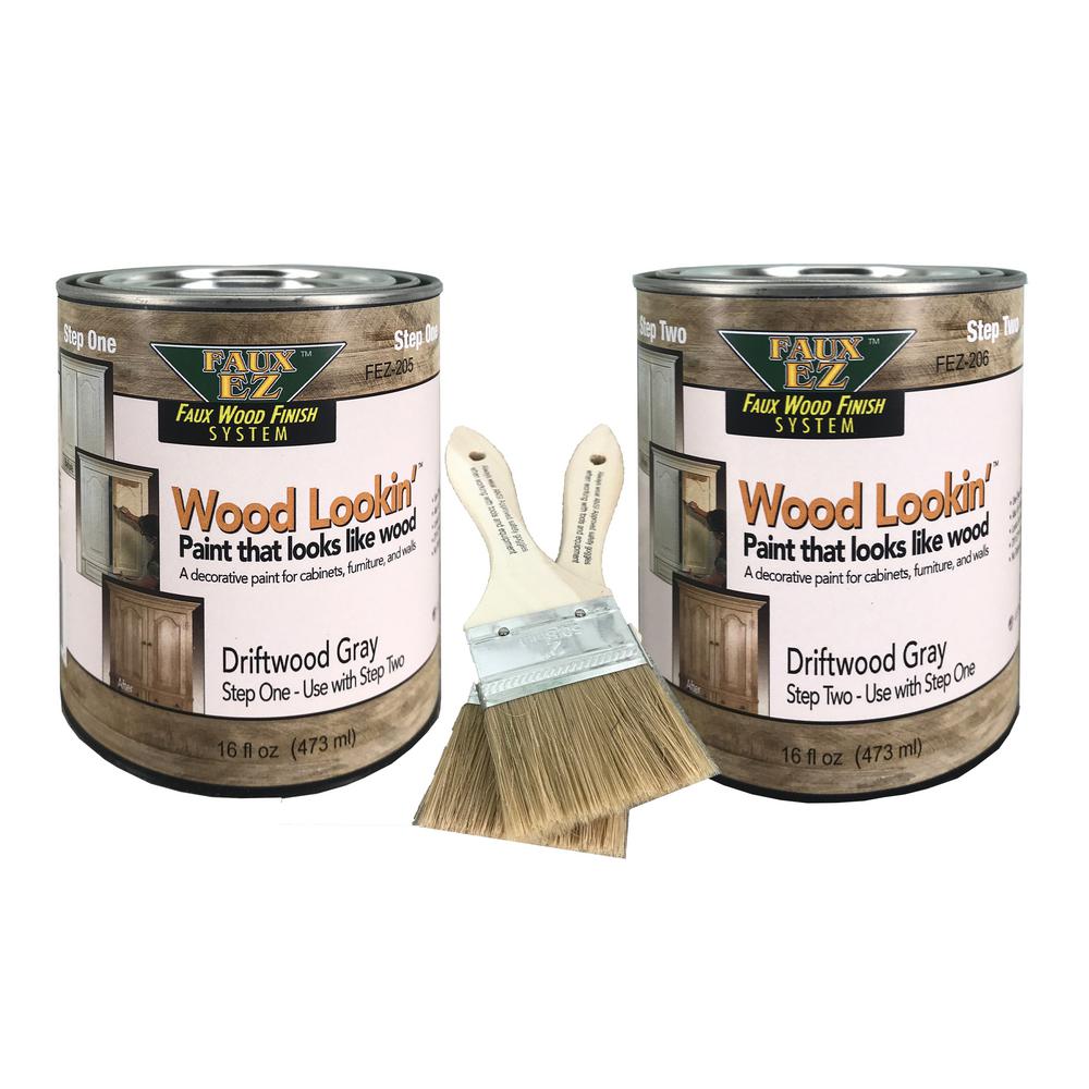 Wood Lookin' 2Pint Driftwood Gray Small Specialty Paint KitFEZ 201
