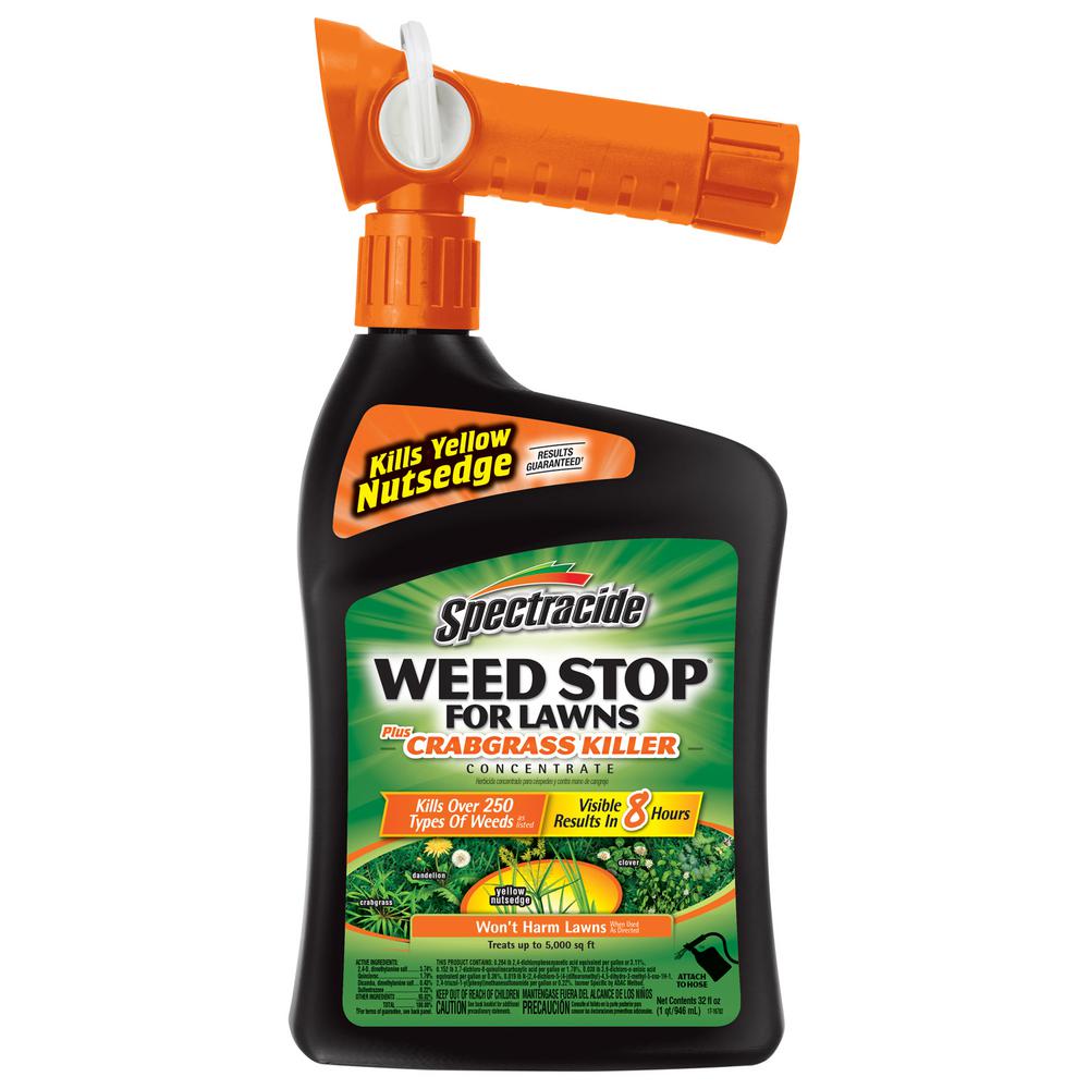 Hose End Weed Lawn Care The Home Depot Weed Stop 32 Oz Ready To Spray Concentrate For Lawns Plus Crabgr