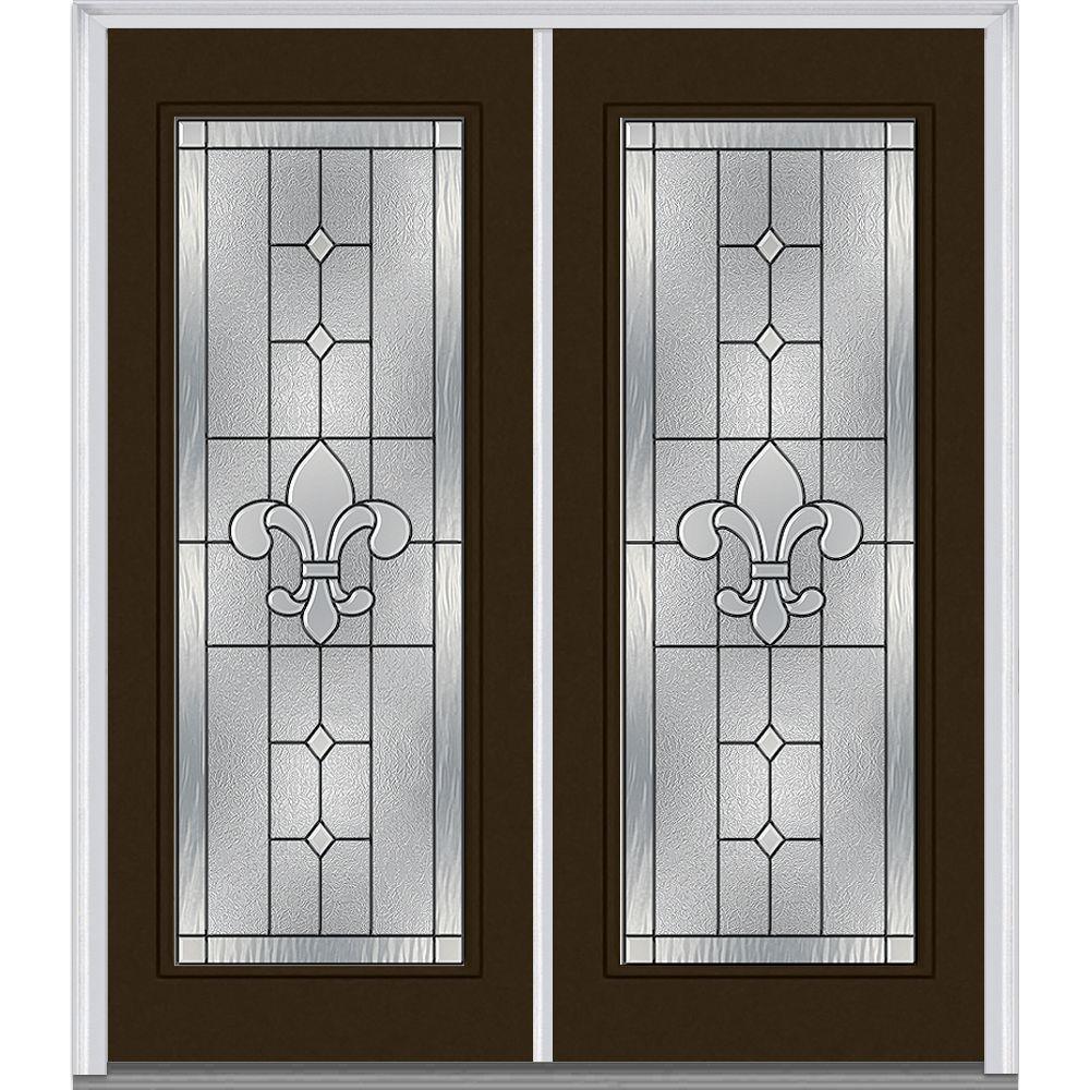 MMI Door 74 in. x 81.75 in. Carrollton Decorative Glass