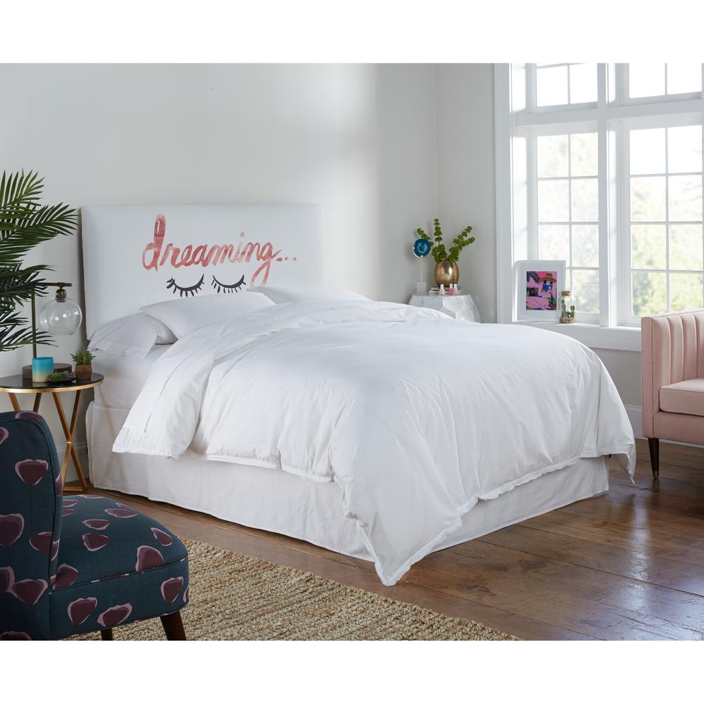 Skyline Furniture Dreaming Eng Pink Twin Upholstered Headboard Dreaming Eng Pink Twin Upholstered Headboard