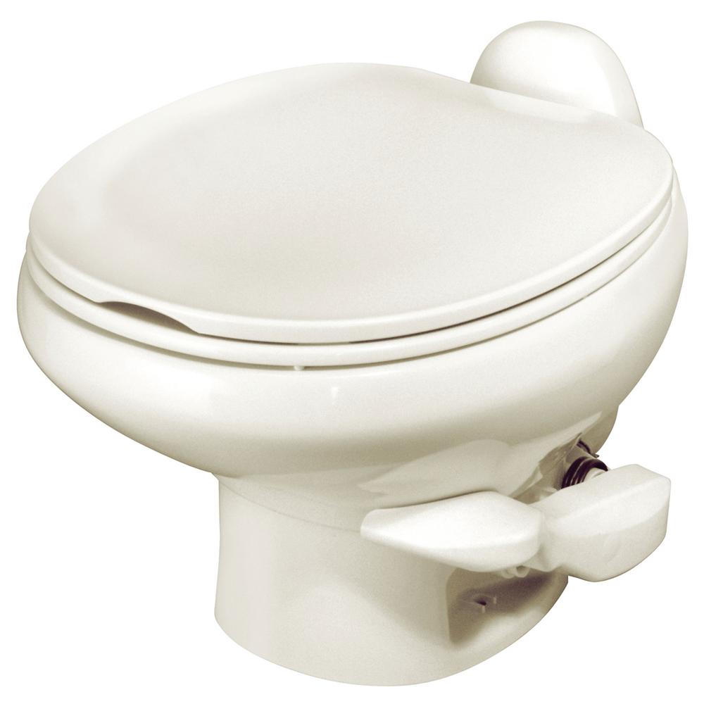 Low Profile Bone Aqua Magic Style II RV Toilet with Water Saver Thetford 42065