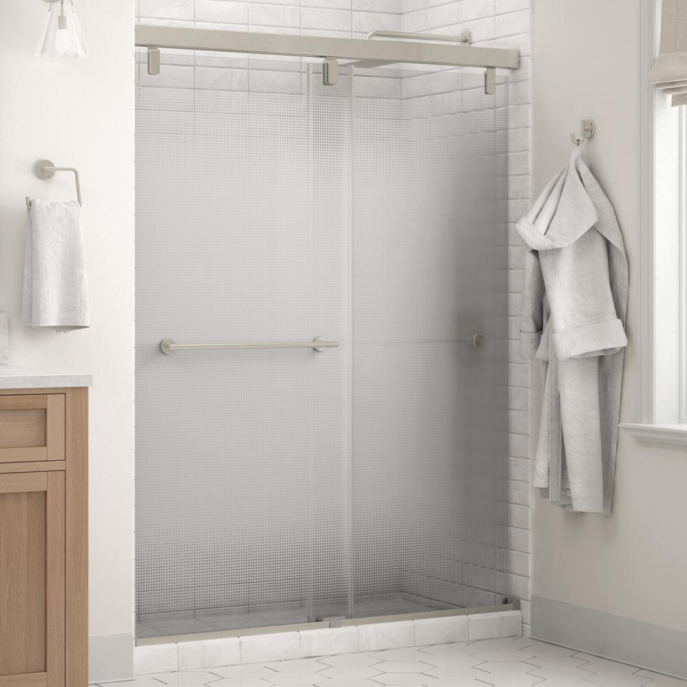 Delta Crestfield 60 x 71-1/2 in. Frameless Mod Soft-Close Sliding ...