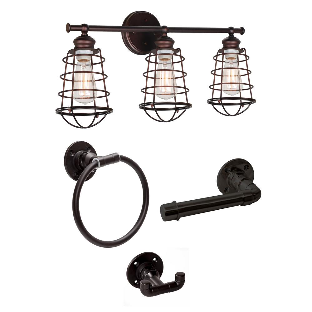 Metal Reversible Light Direction Farmhouse Vanity Lighting