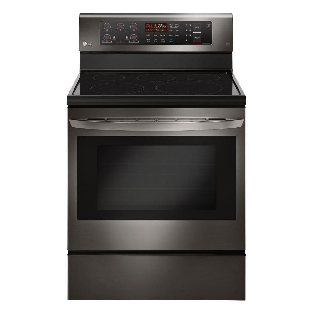 Product Comparison Page Electric Range With Convection Oven In Black Stainless Steel