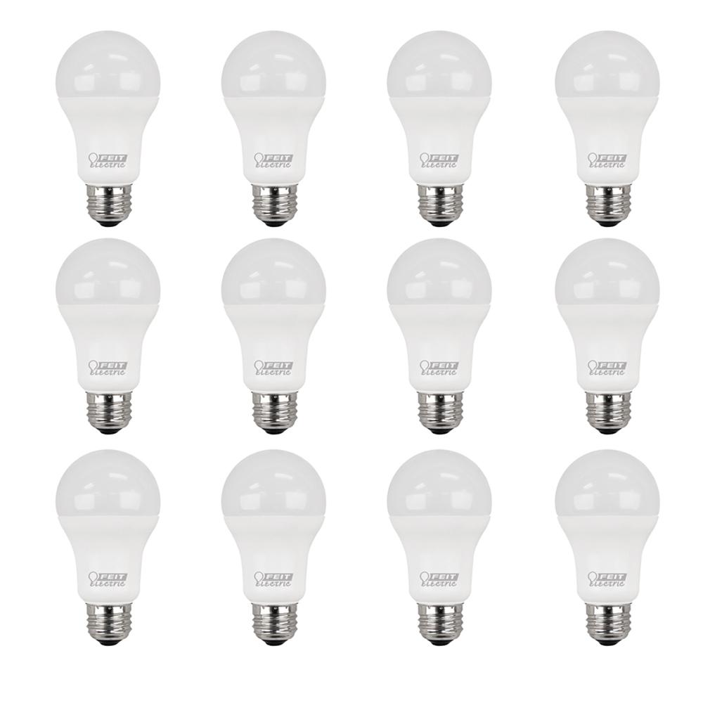 Feit Electric 100W Equivalent Daylight (5000K) A19 LED Light Bulb (Case of 12)A1600/850/10KLED