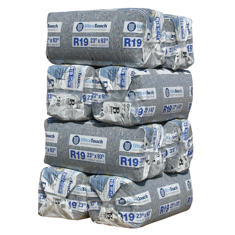 Unbranded R19 Denim Insulation Batts 15 in. x 93 in. (12Bags)10003