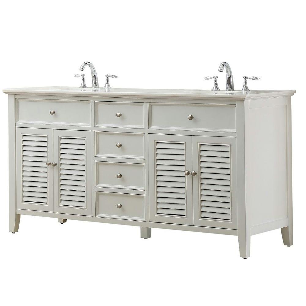 Direct Vanity Sink Shutter 70 In Double Pearl White With Direct Vanity Sink Shutter 70 In Double Pearl White With Regular Marble