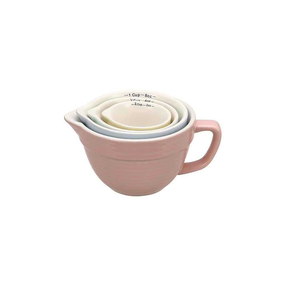 3R Studios 4Piece Stoneware Measuring Cup Set in Multiple Colors