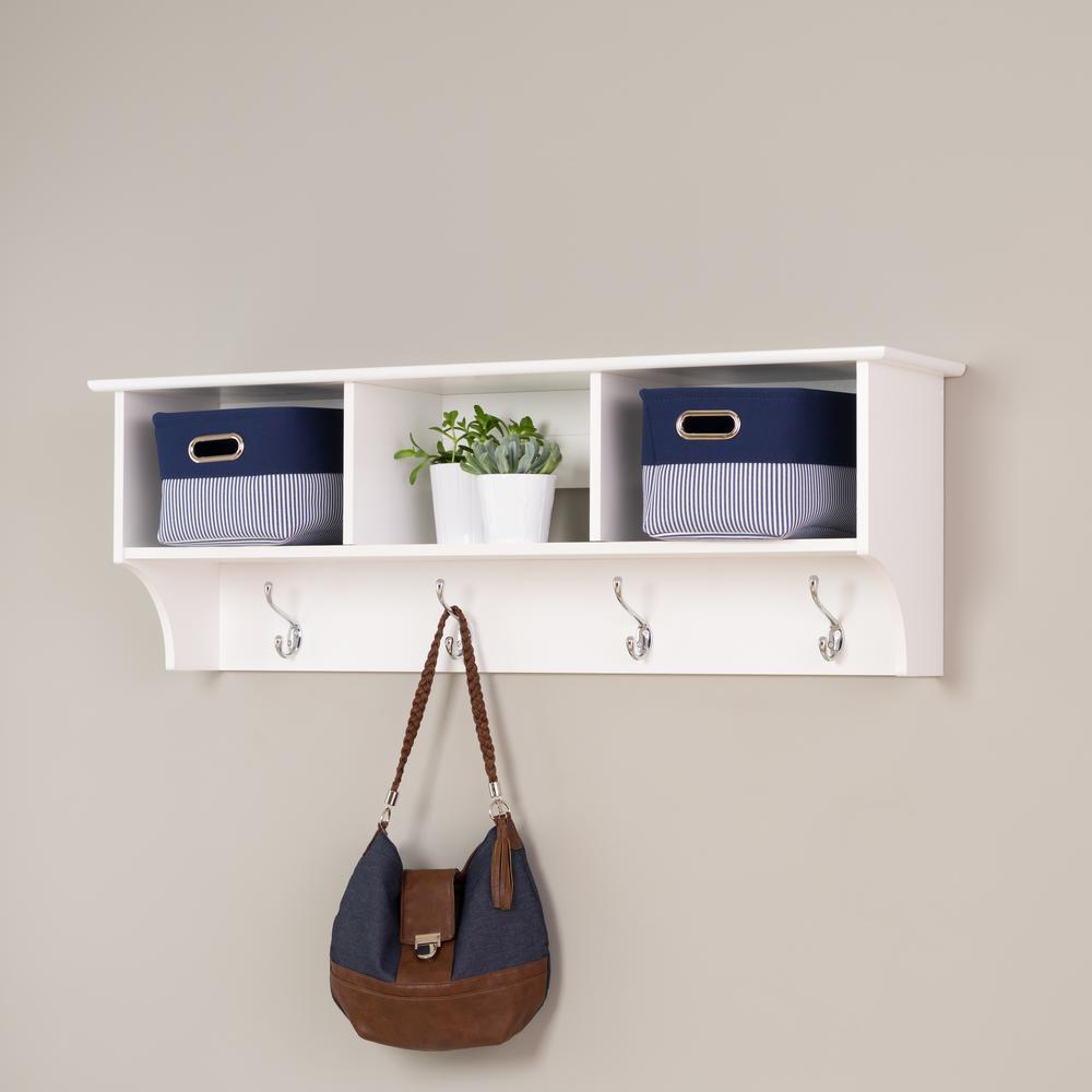 Prepac Monterey WallMounted Coat Rack in WhiteWEC4816 The Home Depot