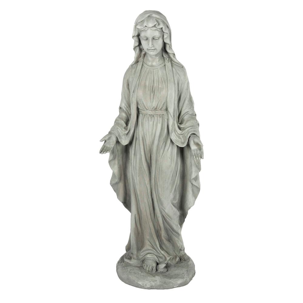 plastic virgin mary garden statue