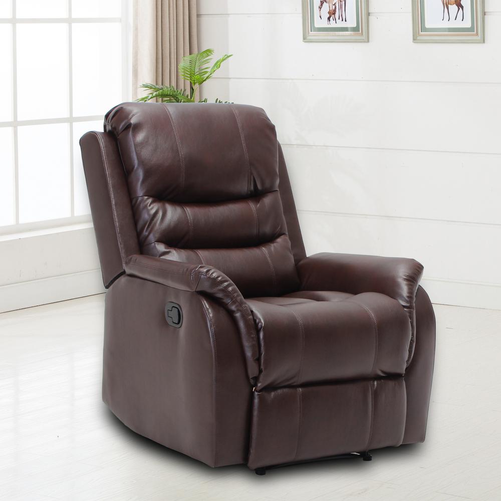 Faux Leather Oversized Chair : Homegear Oversized Tufted Faux Leather