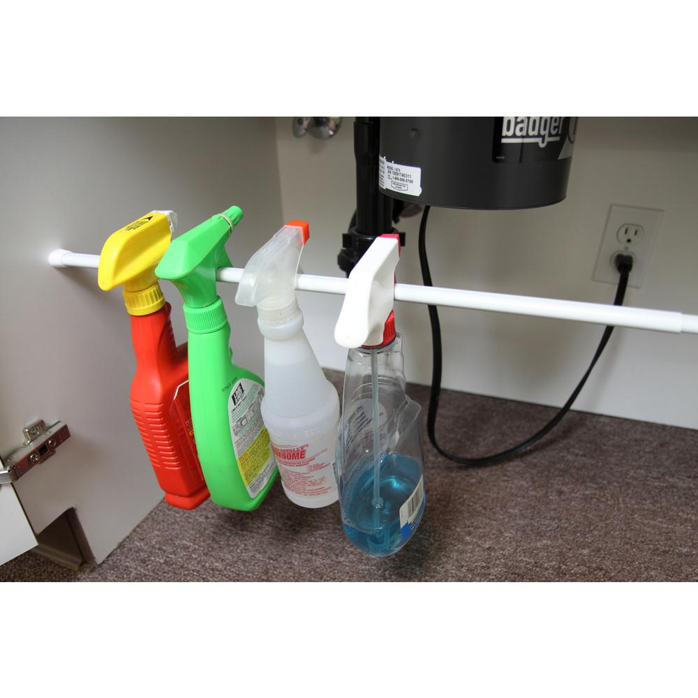 Tension Curtain Rods Sets Hardware The Home Depot Oval Spring Tension Rod