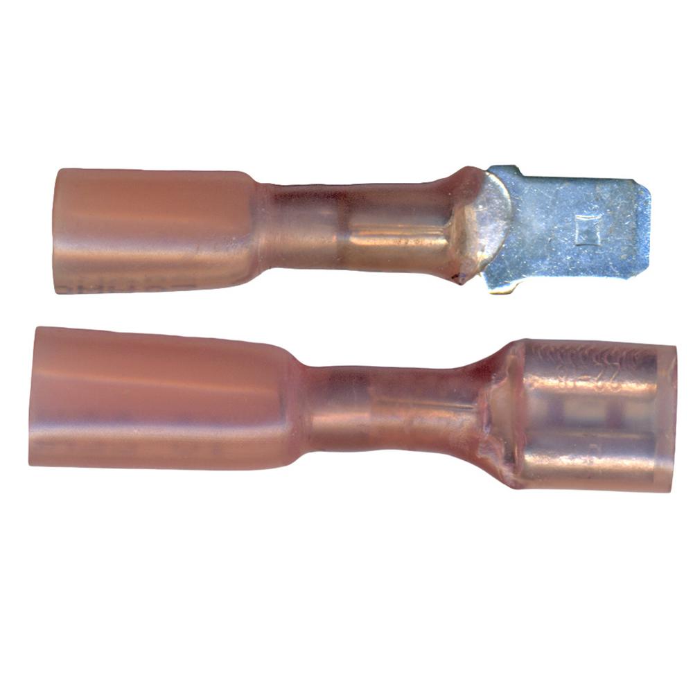 30 GB Female Heavy Duty Yellow Spade Terminals for 12-10 wire