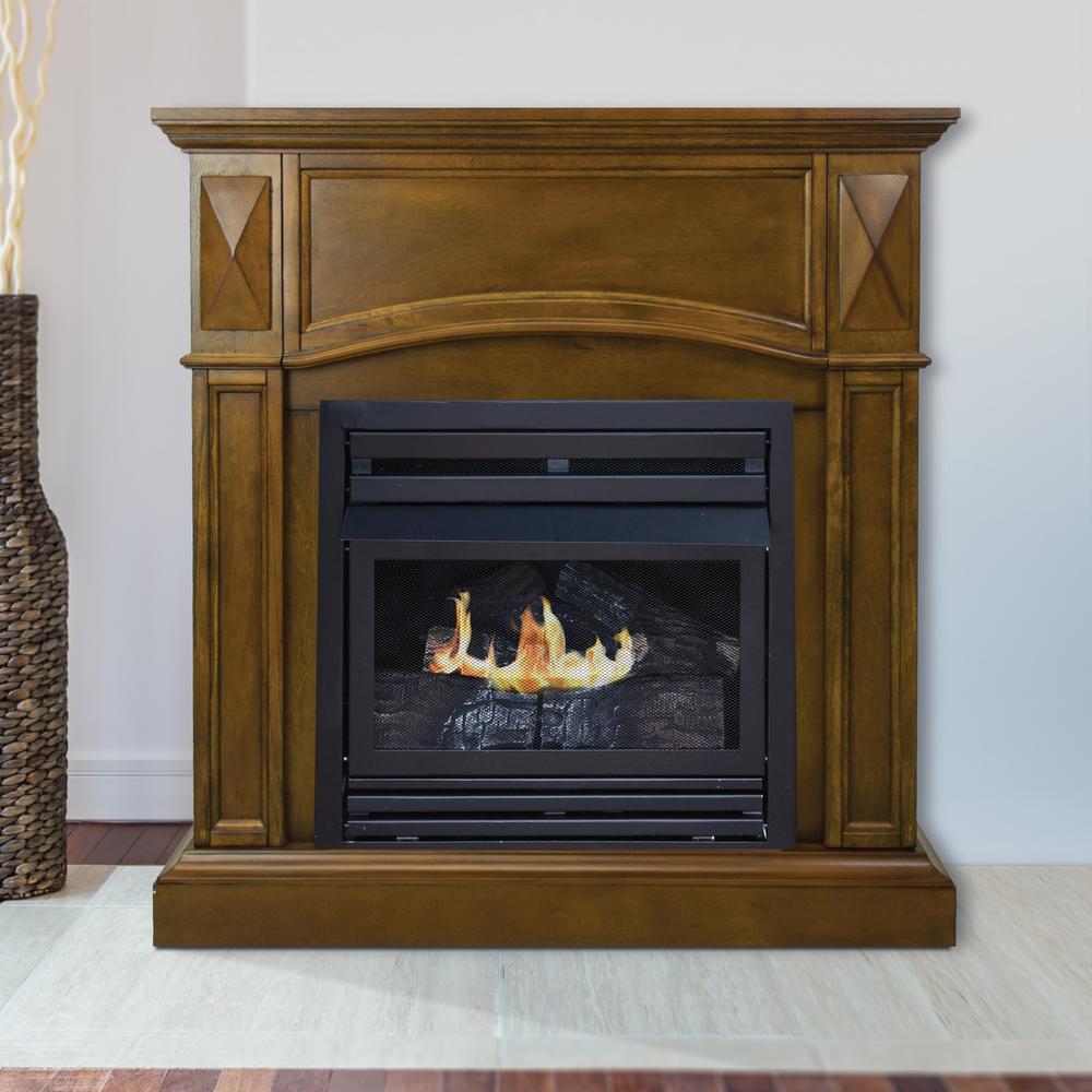 Pleasant Hearth 20 000 Btu 36 In Compact Convertible Ventless