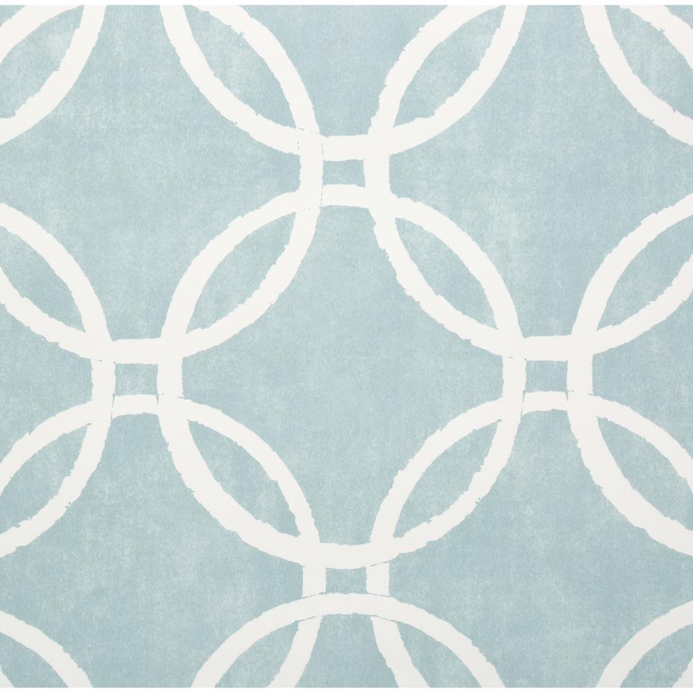 NuWallpaper 30.75 sq. ft. Blue Links Peel and Stick Wallpaper NU1654