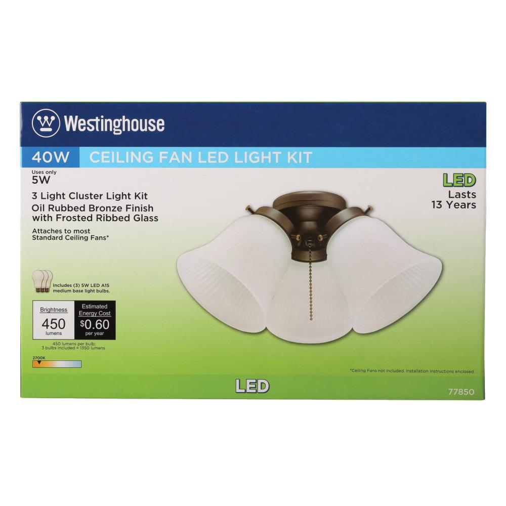 Westinghouse 3 Light Led Cluster Ceiling Fan Light Kit