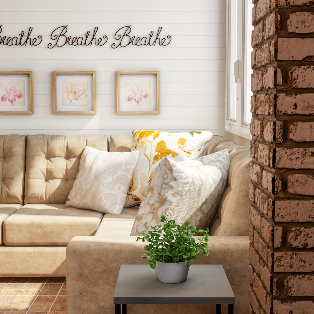Lavish Home Breathe Decorative Metal Cutout Wall Sign Hw0200058
