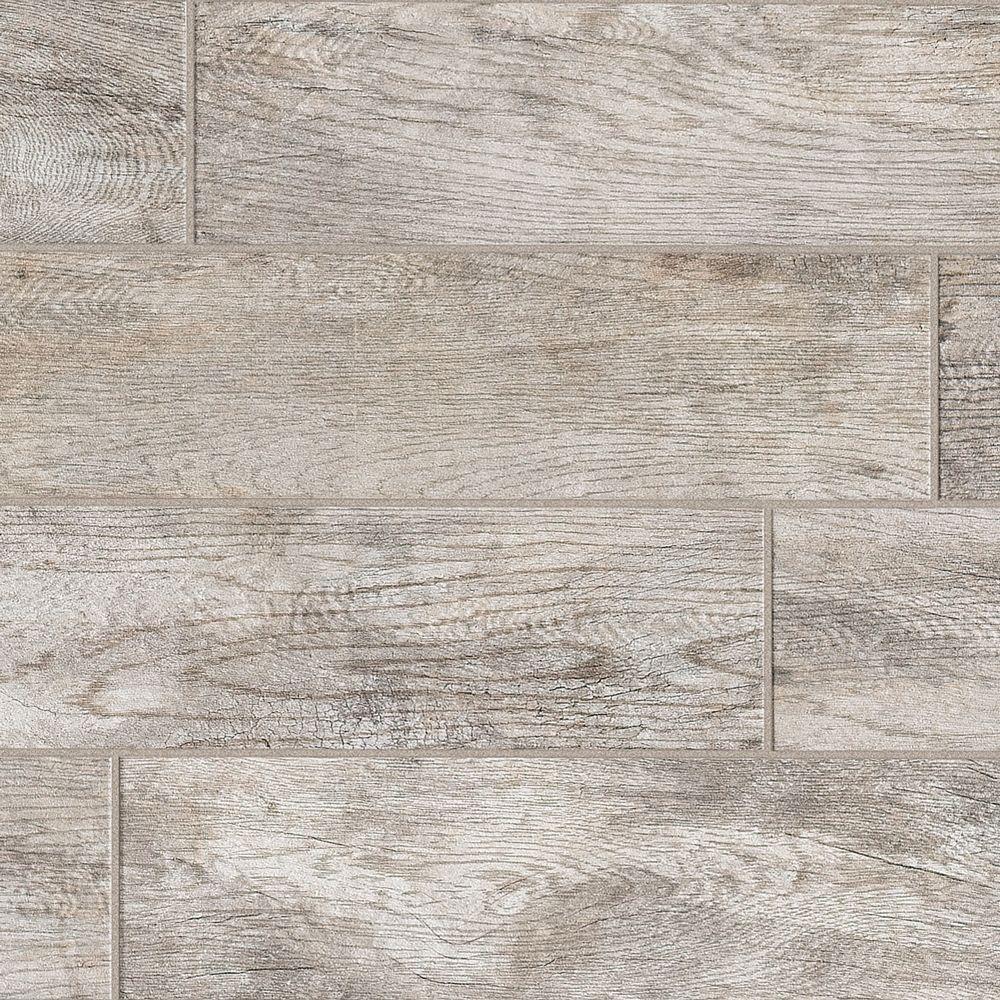 Marazzi Montagna Dapple Gray 6 in. x 24 in. Porcelain Floor and Wall Tile (14.53 sq. ft. / case)