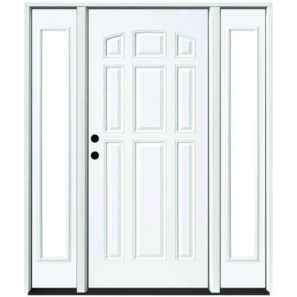 Steves Sons 72 In X 80 In 9 Panel Primed White Right Hand