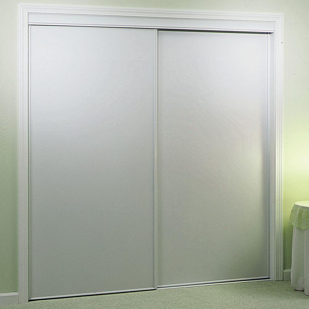 Truporte 60 In X 78 In Vinyl Sliding Door 100 The Home Depot