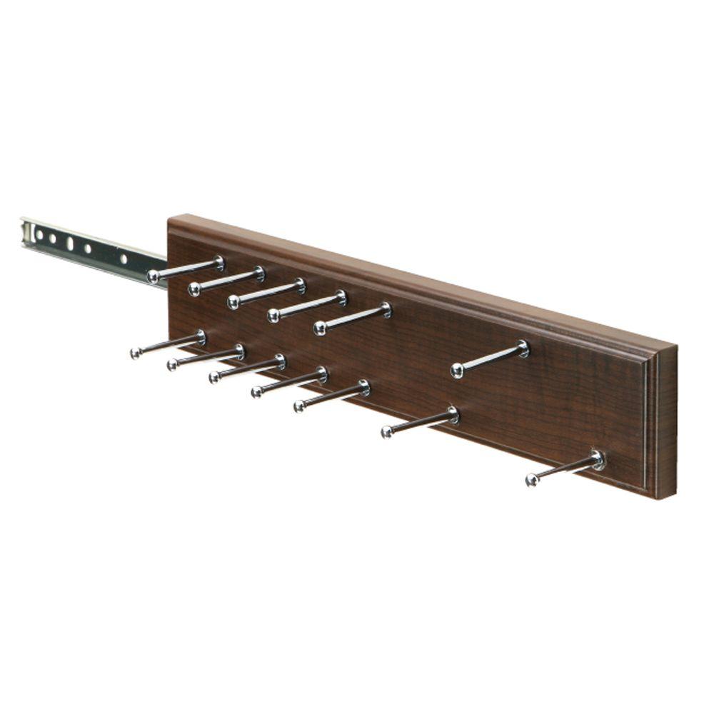 Martha Living 13 Hook Sliding Belt Tie Rack Xd The Home Depot Martha Living 13 Hook Sliding Belt Tie Rack