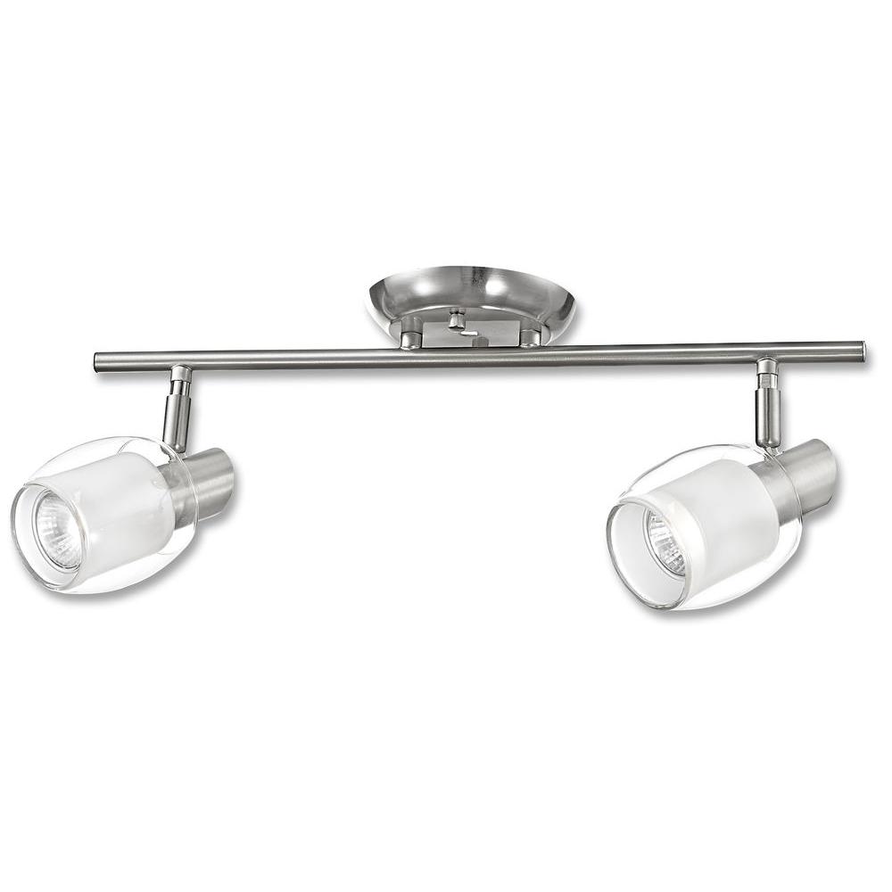 BELDI Salem Collection 2-Light Nickel Track Lighting Fixture