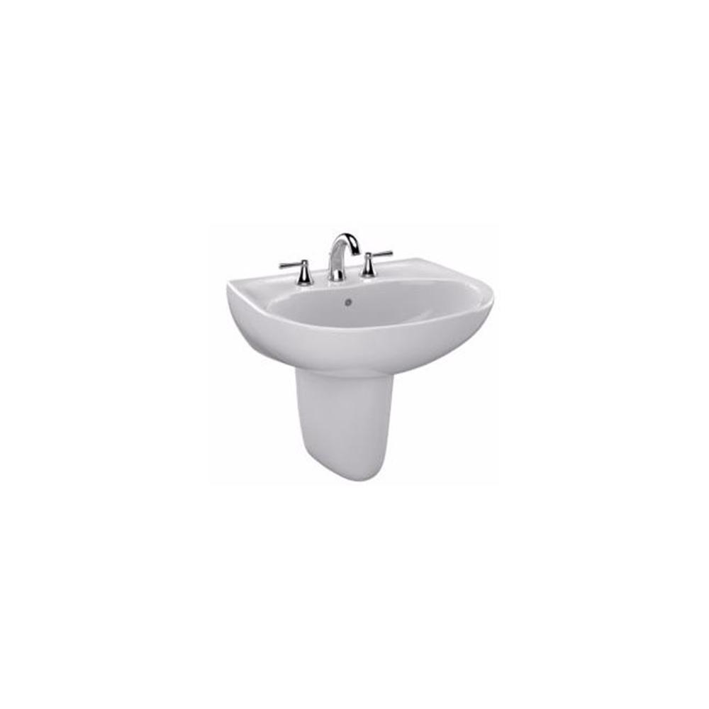 TOTO Supreme 23 in. WallMount Bathroom Sink Combo with 8 in. Faucet Holes in Colonial White TOTO Supreme 23 in. WallMount Bathroom Sink Combo with 8 in. Faucet Holes in Colonial White