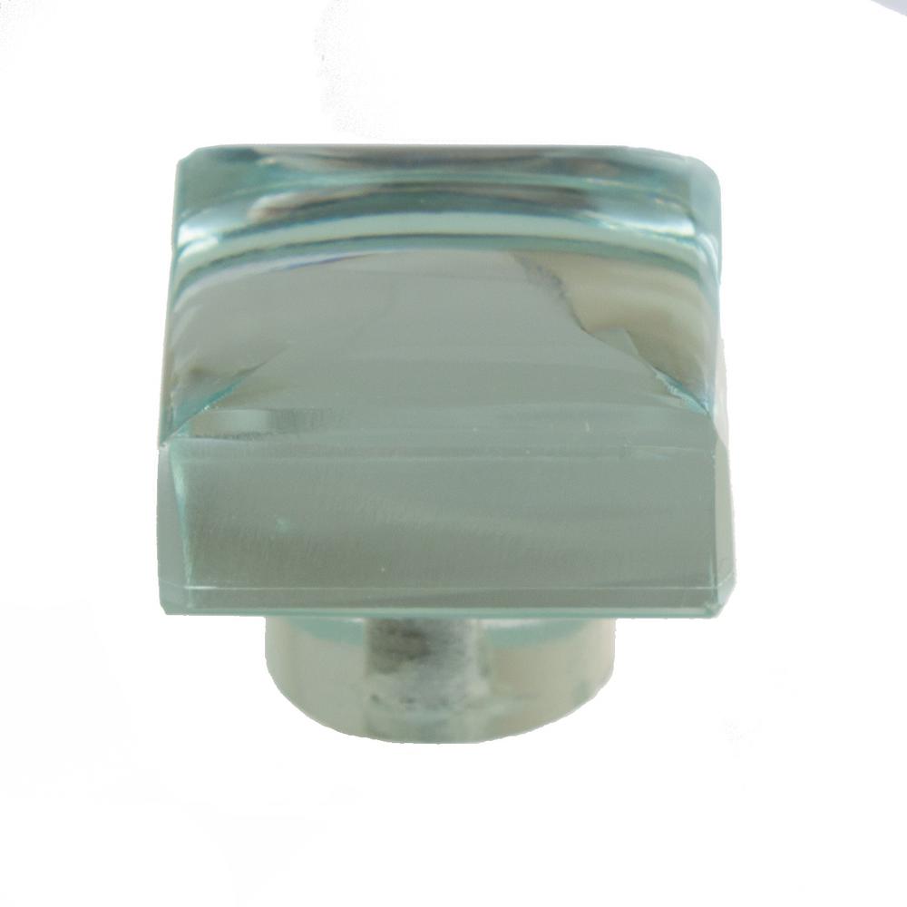 Gliderite 1 3 16 In Modern Square Mirror Glass Cabinet Drawer Knob Modern Square Mirror Glass Cabinet Drawer Knob