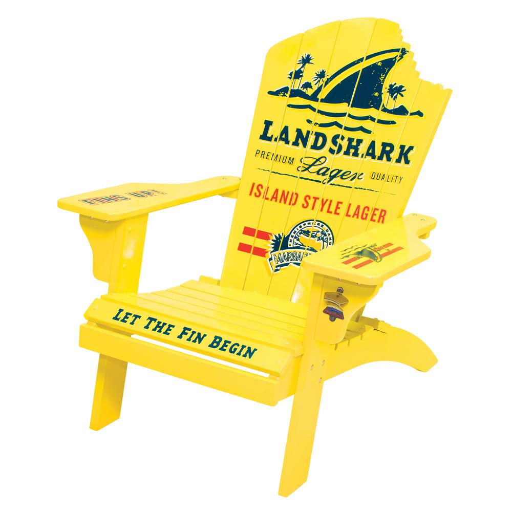 Margaritaville Landshark Solid Wood Patio Adirondack Chair W630120 Margaritaville Landshark Solid Wood Patio Adirondack Chair