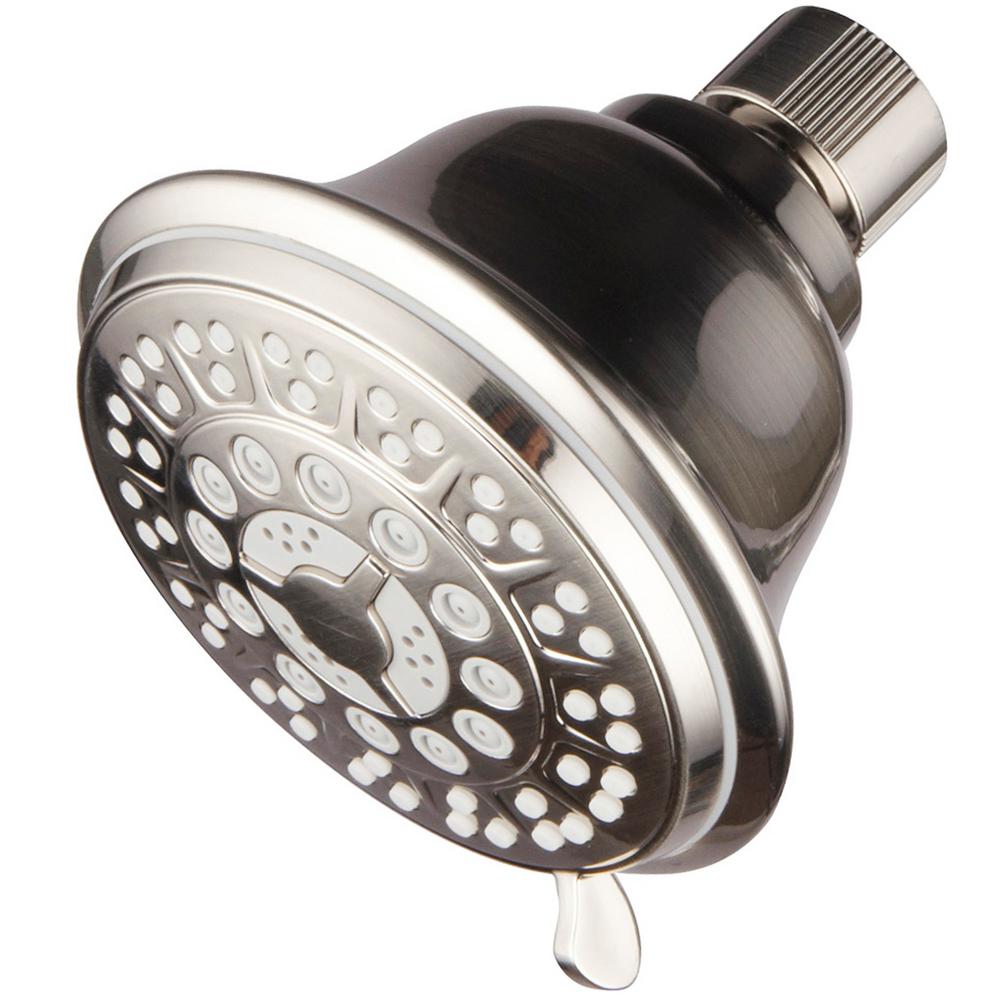 Hotel Spa 8Spray 4 in. Fixed Showerhead in Brushed Nickel1420 The