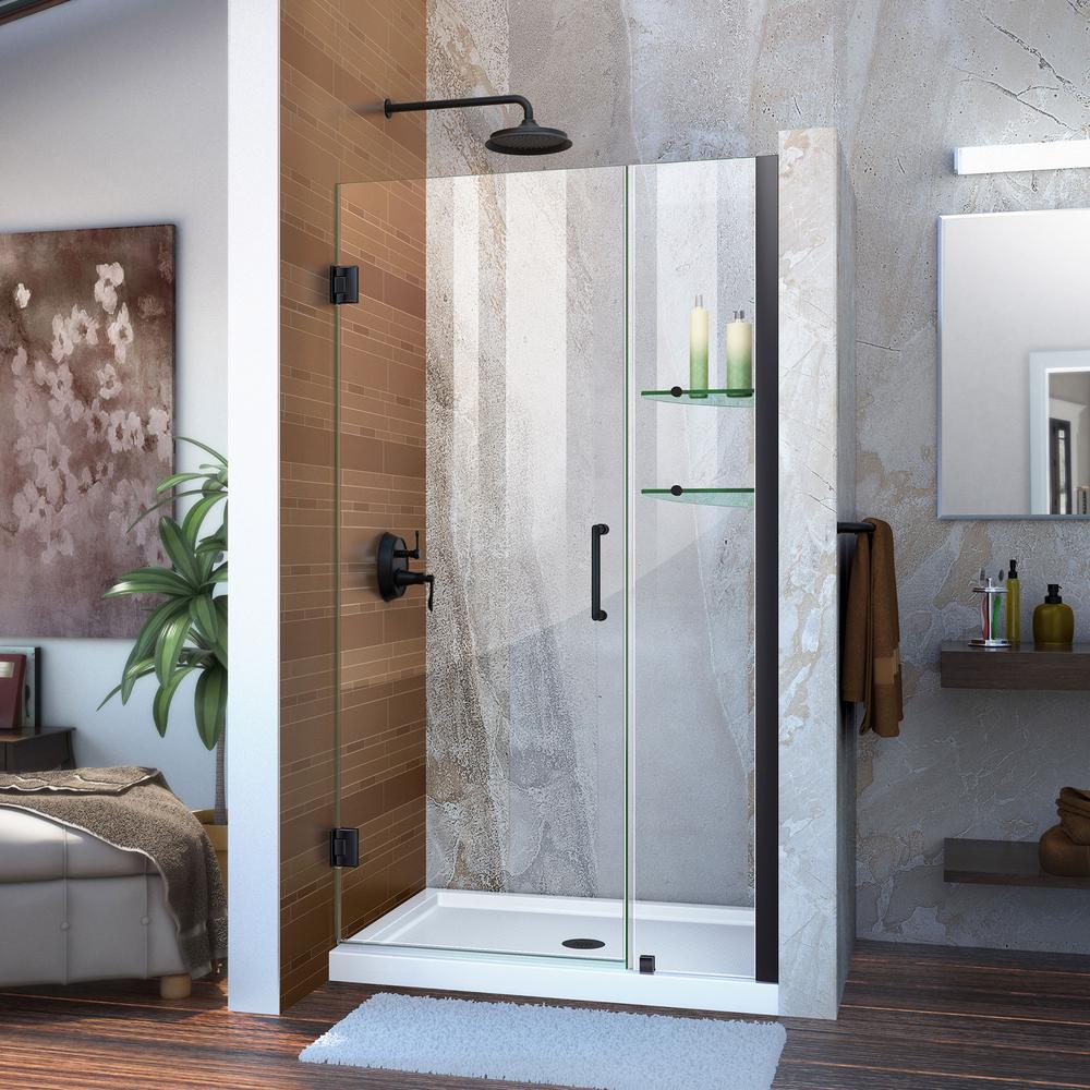 Dreamline Unidoor 36 To 37 In X 72 Frameless Hinged Shower Door Dreamline Unidoor 36 To 37 In X 72 Frameless Hinged Shower Door Satin