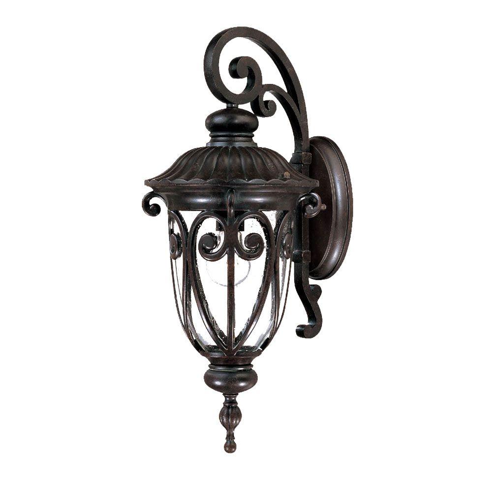 Acclaim Lighting Naples Collection 1 Light Marbleized Gany Acclaim Lighting Naples Collection 1 Light Marbleized Gany Outdoor Wall Mount Fixture