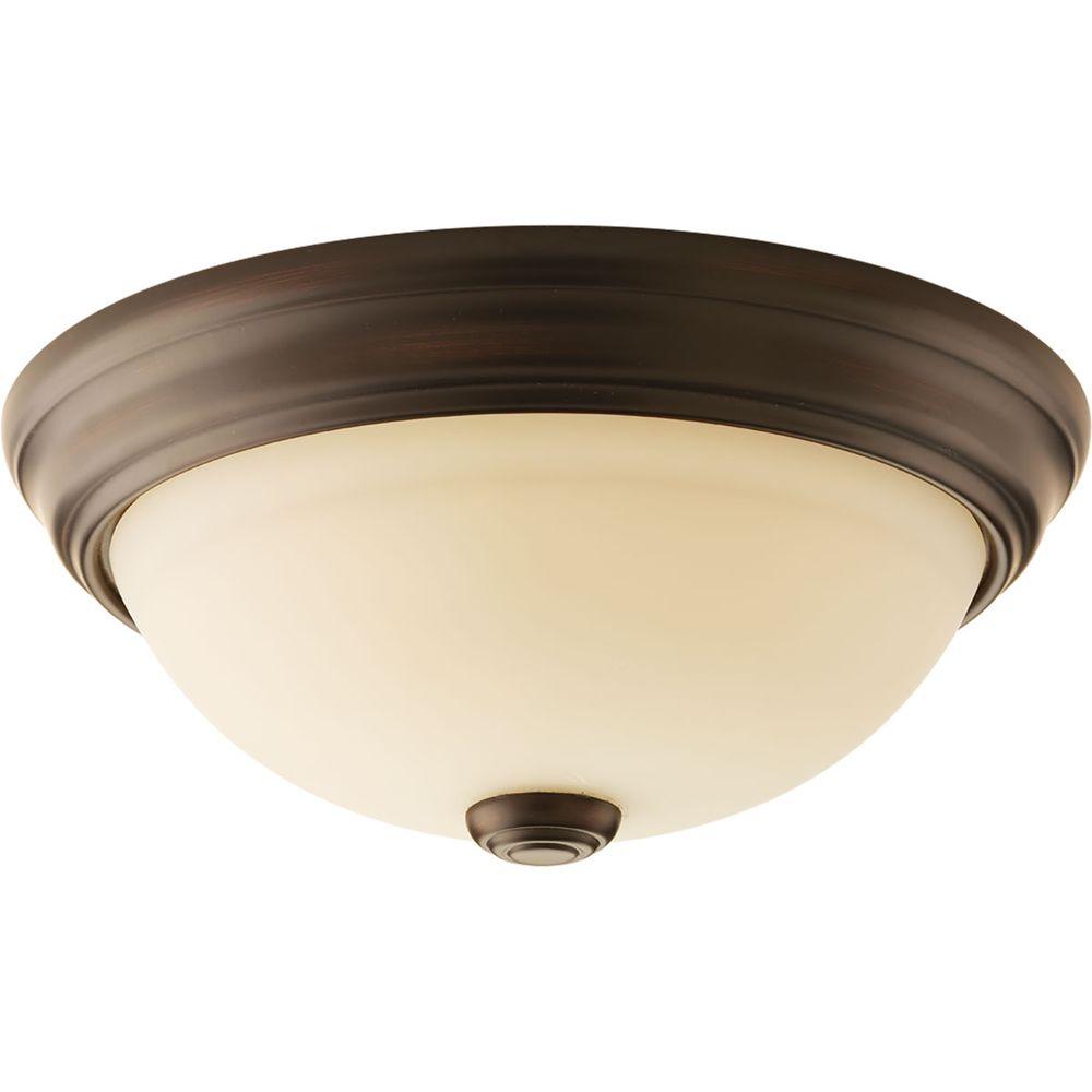 Progress Lighting Spirit Collection 1 Light Antique Bronze Flush Mount With Umber Etched Gl Progress Lighting Spirit Collection 1 Light Antique Bronze Flush Mount With Umber Etched Gl